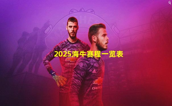 2025海牛赛程一览表